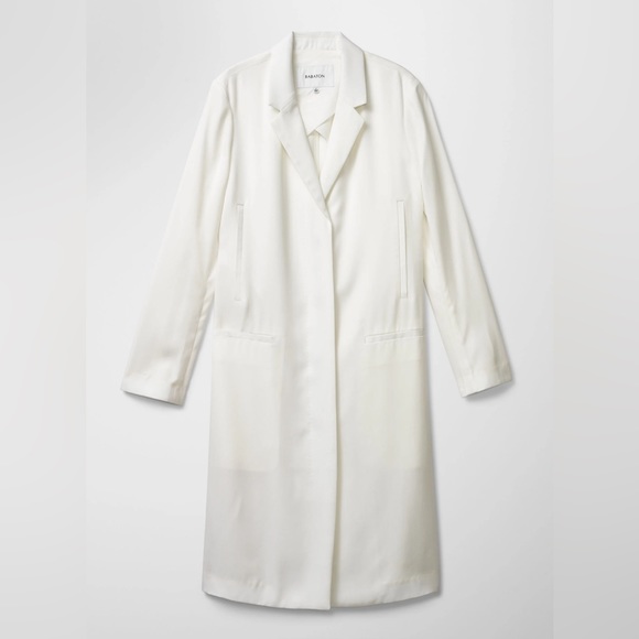 Aritzia Babaton Mikey Coat (White) Size Small - Picture 3 of 4